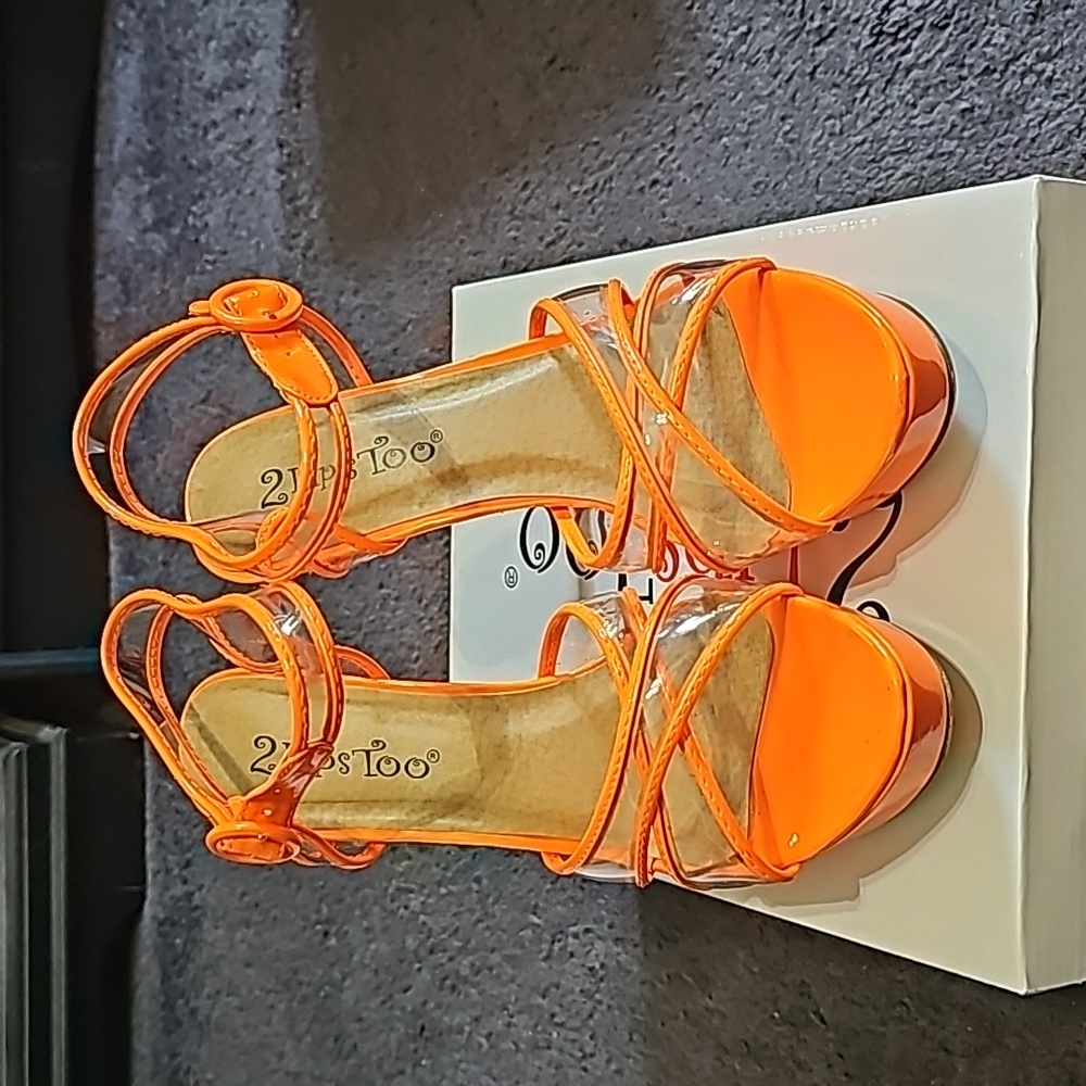 Orange sandals